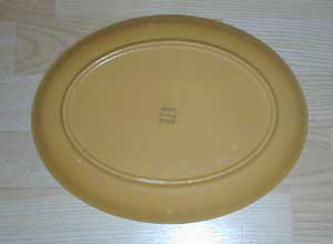 Interplay Oval Platter - Reverse