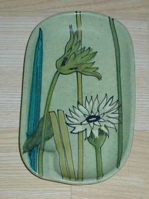 Raymor Italy Floral Hand Painted Ashtray