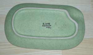 Raymor Italy Floral Hand Painted Ashtray - reverse