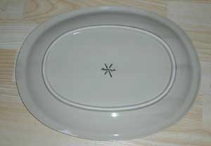 Russel Wright Theme Informal Platter - reverse