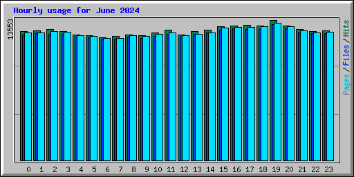 Hourly usage for June 2024